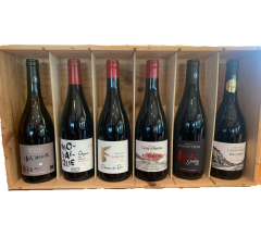Coffret bois 6 bouteilles VJJ