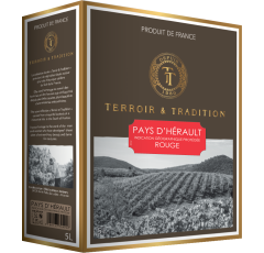 Terroir et Tradition IGP Pays d'Hérault rouge 5 L