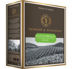 Terroir et Tradition IGP Pays d'Hérault blanc 10 L