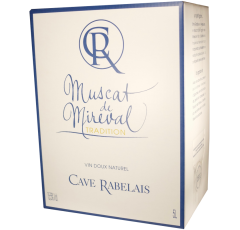 Muscat de Mireval Cave Rabelais AOP VDN Muscat de Mireval blanc 3 L